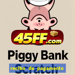 recibo de pagamento word editável